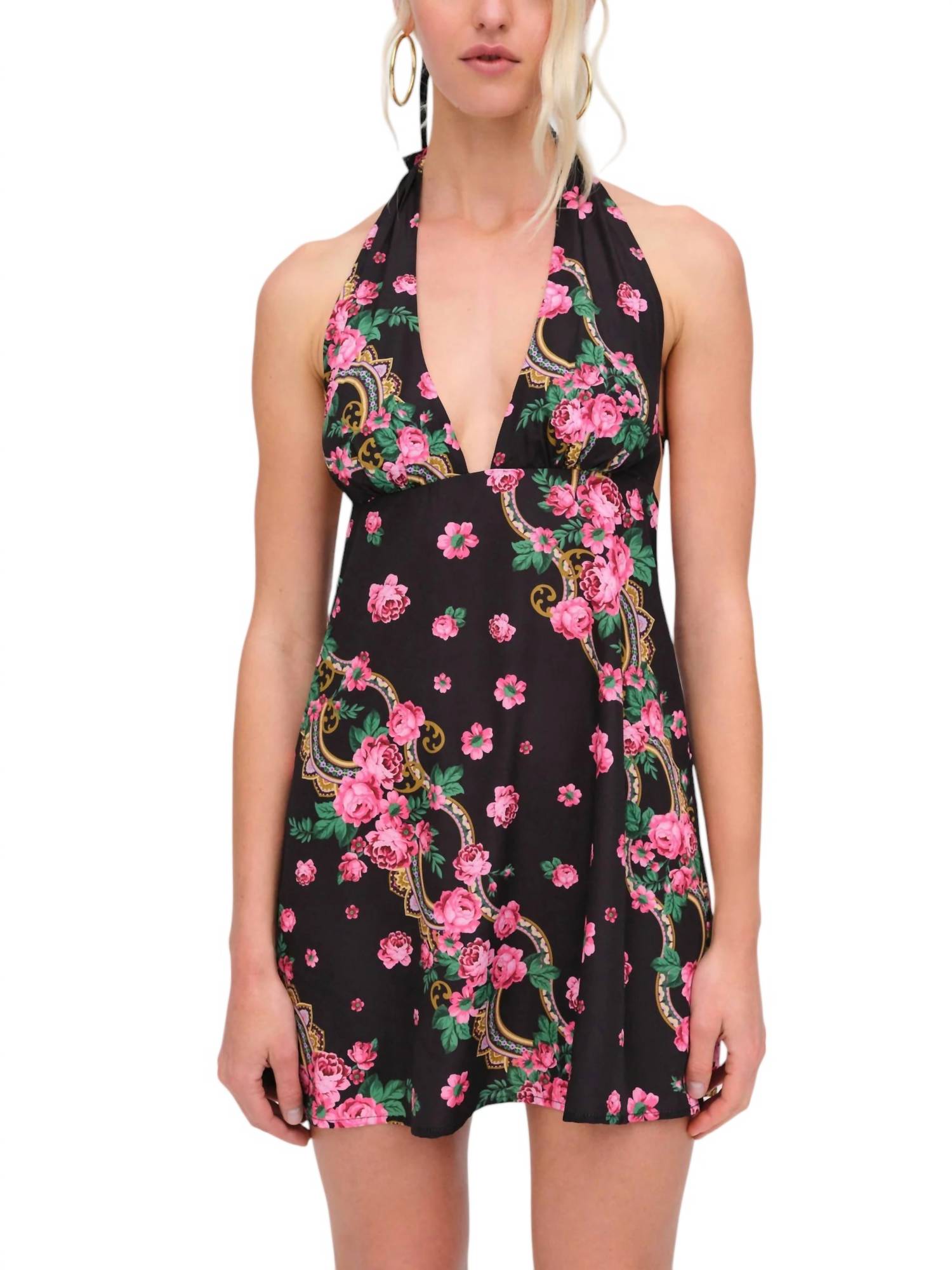 

Платье-мини Justice Halter черного цвета for Love & Lemons