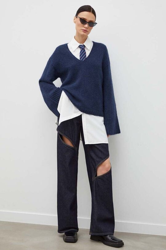 

Шерстяной свитер от Malene Birger Cimone By Malene Birger, темно-синий