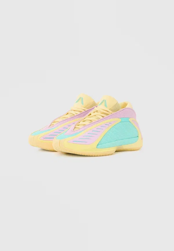 Кроссовки баскетбольные Anthony Edwards 2 Adidas Performance, почти желтый/блаженная сирень/вспышка аква — фото 2