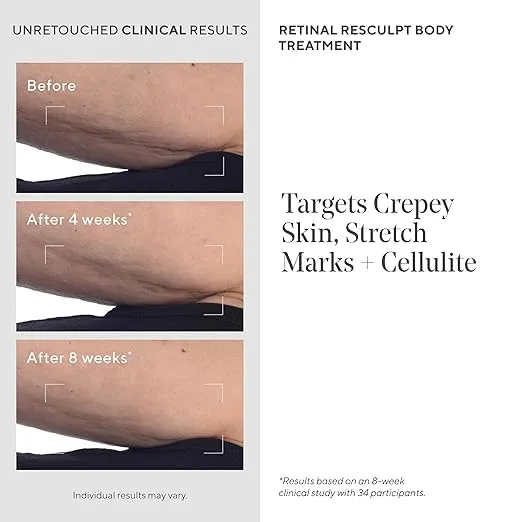 Набор Murad Retinal Body & Night Cream Combo - крем для тела ReSculpt и ночной крем для борьбы с дряблой кожей, целлюлитом, морщинами и растяжками, 2 шт. — фото 3