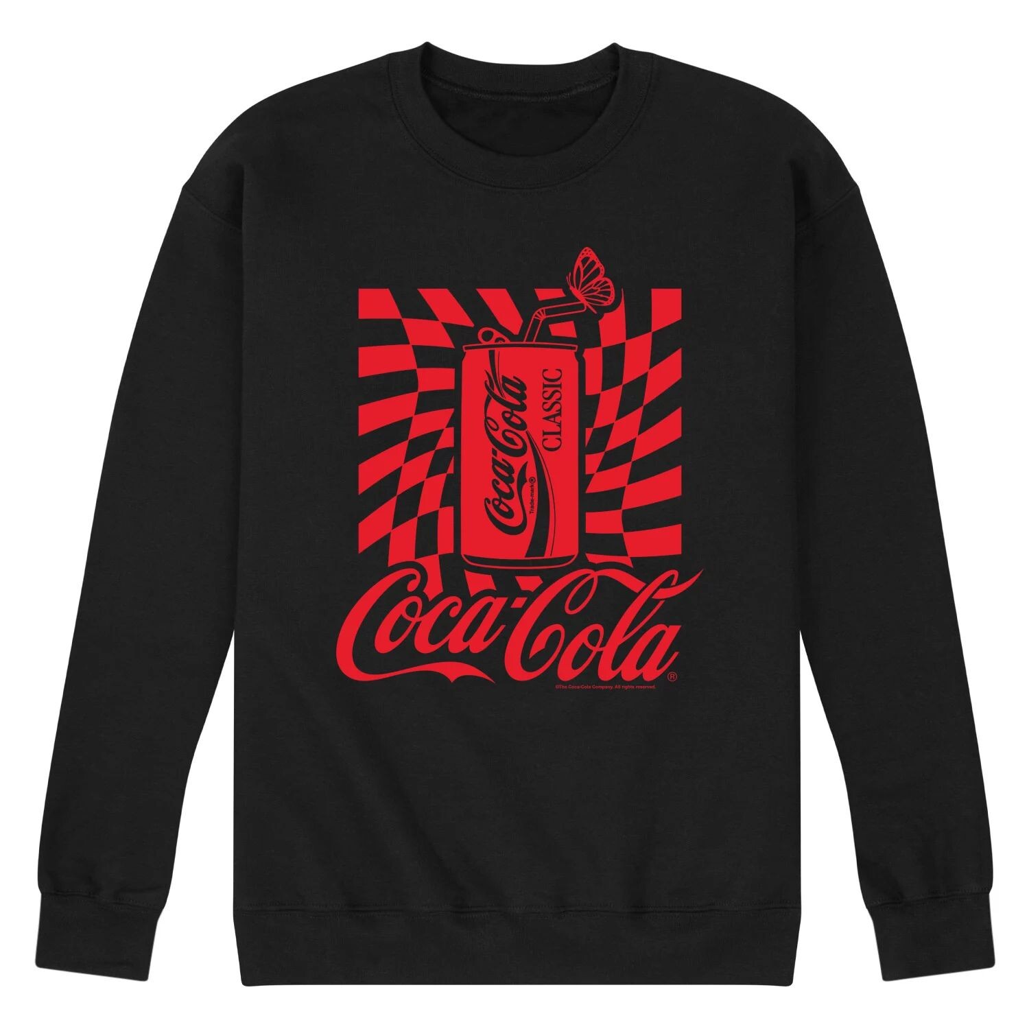 

Мужской флисовый свитшот с рисунком Coca-Cola Can Licensed Character