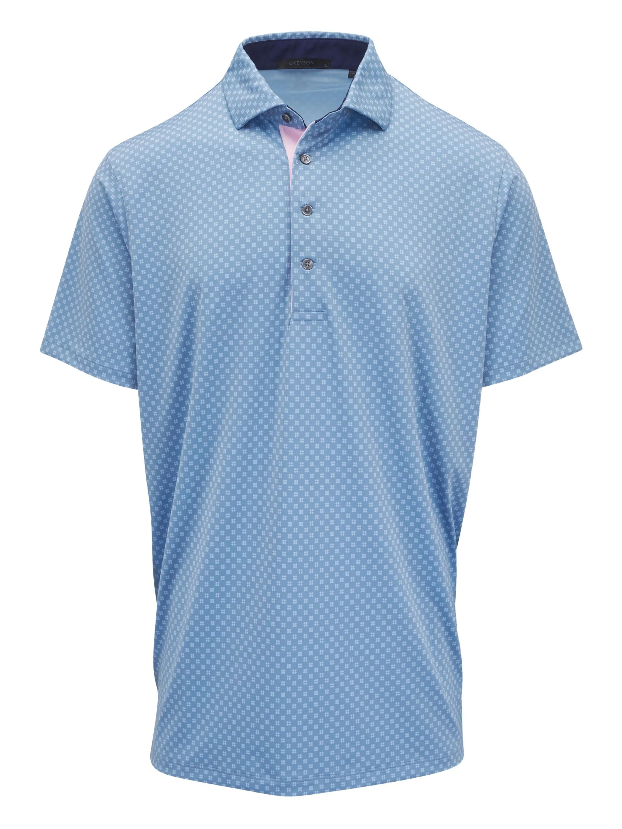 

Рубашка поло с геометричным принтом Greyson, синий