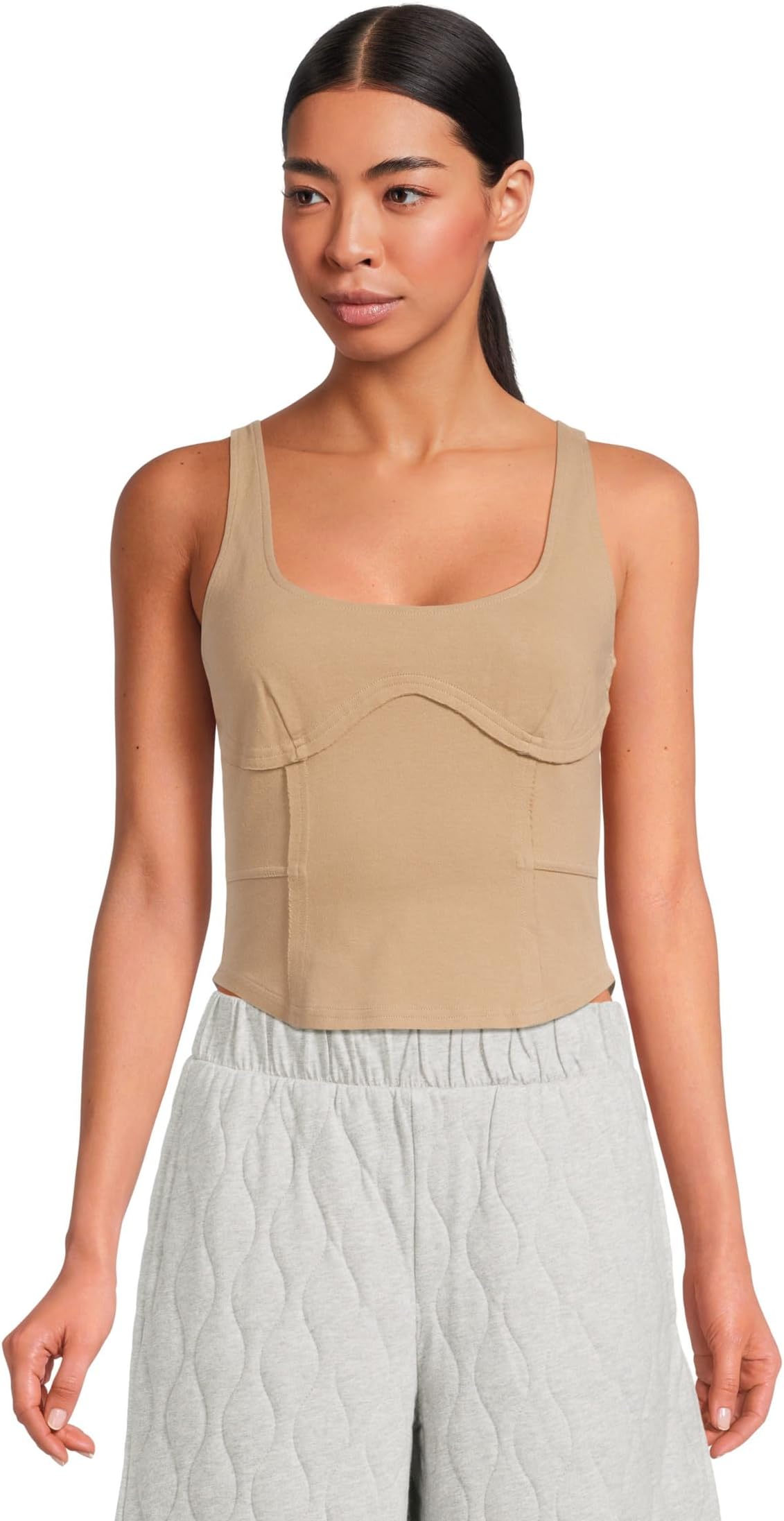 

Топ UGG Lennox Tank Top, цвет Silver Taupe