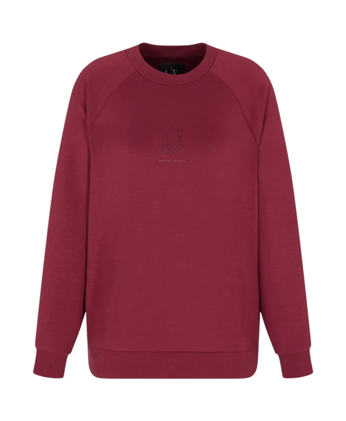 

Элегантная толстовка с круглым вырезом. Armani Exchange, красный