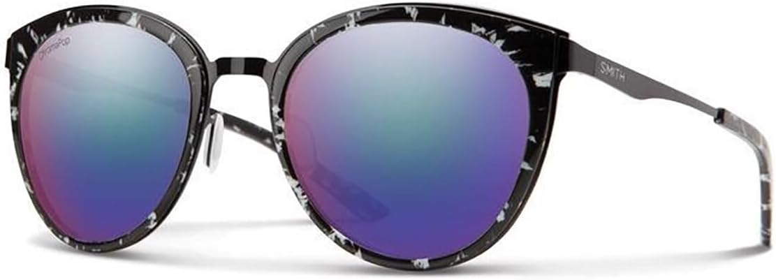 

Солнцезащитные очки SMITH Somerset – спортивные очки для велоспорта, бега, бейсбола и гольфа – для мужчин и женщин – цвет «Черный мрамор» + поляризованные фиолетовые зеркальные линзы ChromaPop, Black Marble