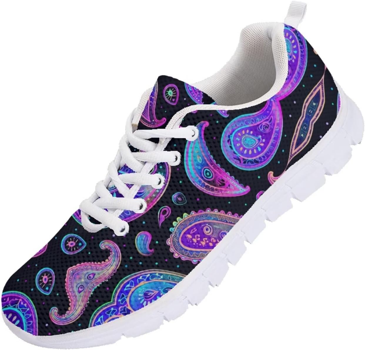 

Кроссовки для бега Funnydude Funny Print для мужчин, нескользящие теннисные туфли, осенние удобные дышащие кроссовки для тренировок, Paisley