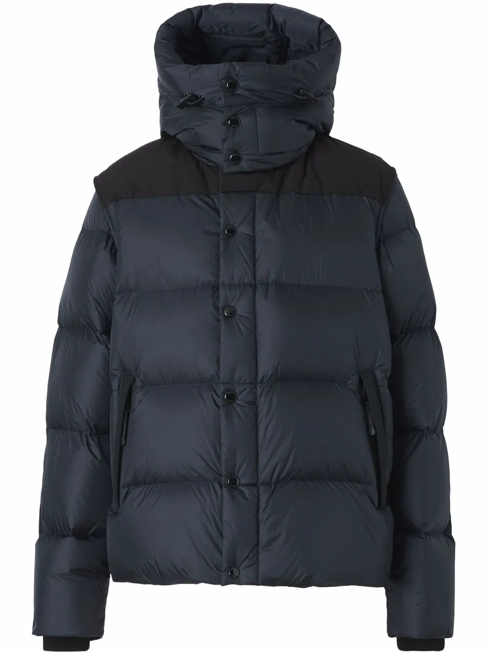 

Пуховик на молнии BURBERRY, синий