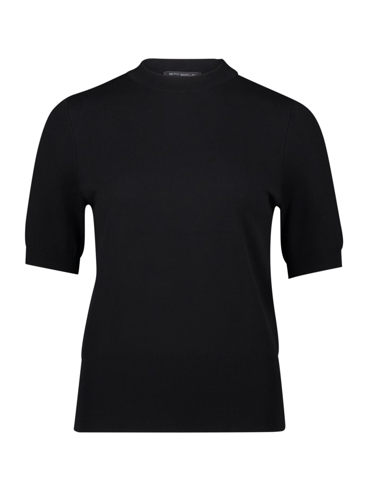 

Вязаный свитер с короткими рукавами черного цвета Betty Barclay