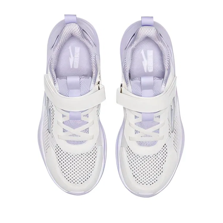 Кроссовки детские низкие Fabric Running Shoes Aromatherapy Purple Kids' ERKE KIDS, Microcrystal White Aromatherapy Purple — фото 3
