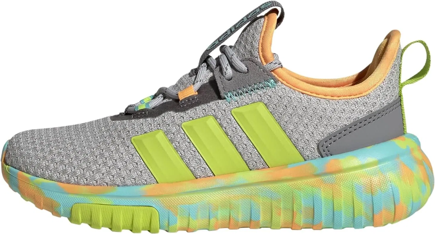 Кроссовки adidas Kaptir 4.0, серый/Solar Slime/Flash Aqua — фото 2