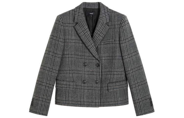 

THEORY Женский деловой костюм угольно-серый, Charcoal Gray