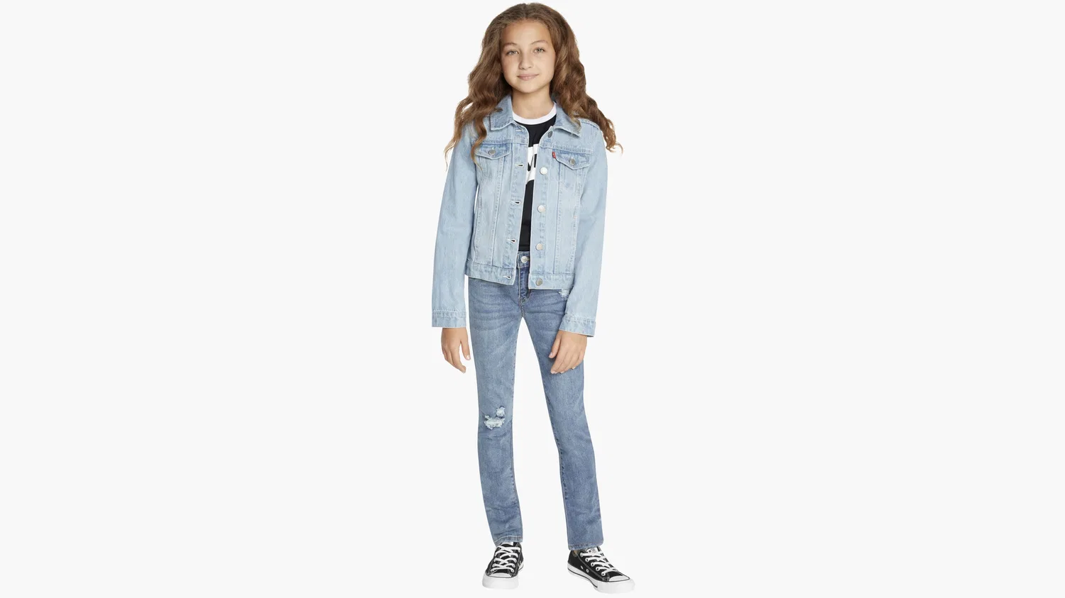 Куртка дальнобойщика для девочек 7-16 лет Levi's, Blue