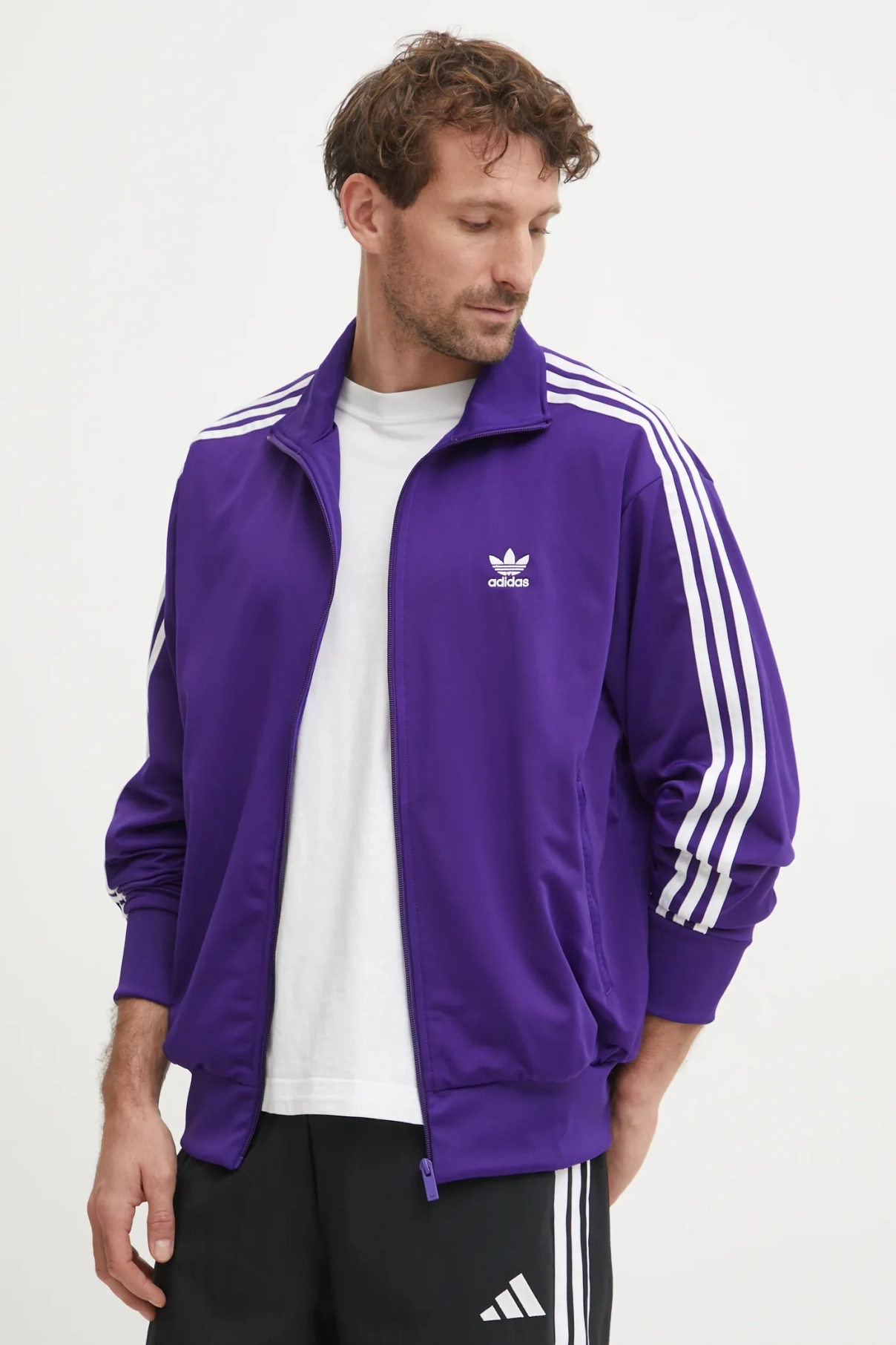

Толстовка Firebird Tracktop adidas Originals, фиолетовый