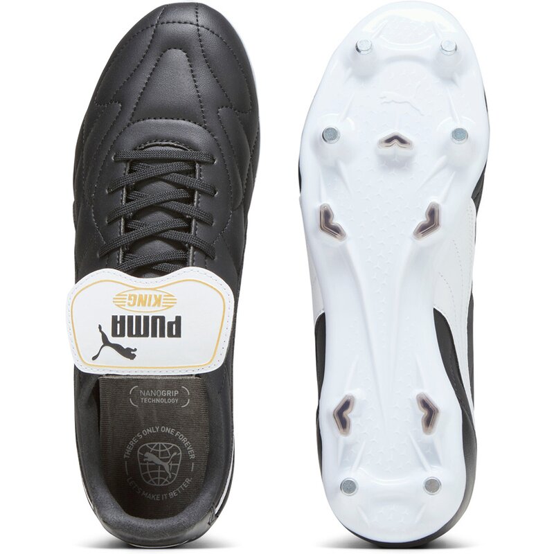 Футбольные бутсы для игры на траве King Top MXSG Puma, цвет puma black-puma white-puma gold — фото 2