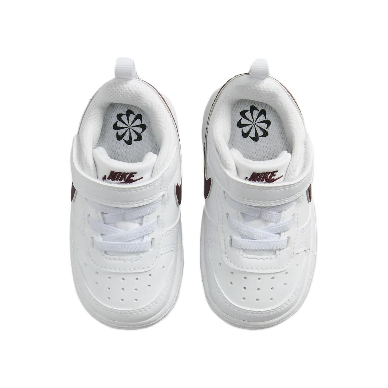 Кроссовки Nike Court Borough Toddler Shoes TD Low-top White/burgundy, белый — фото 4