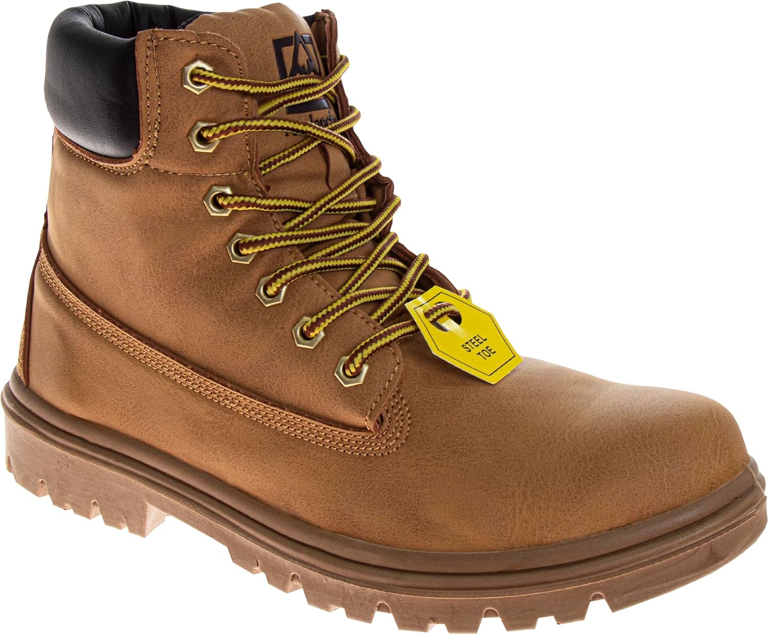 

Мужские ботинки Avalanche с стальными носками, технология комфорта EverFit - противоскользящие, прочные кожаные ботинки, безопасная рабочая обувь для промышленности и строительства, коричневый