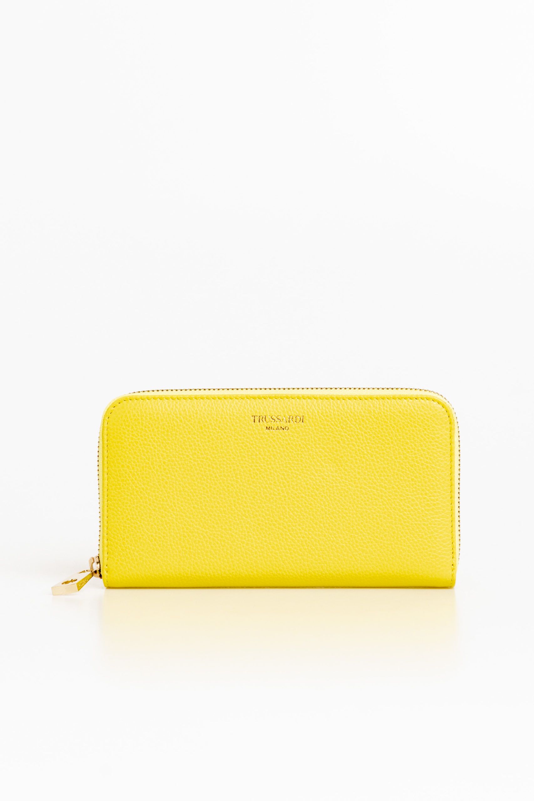 

Женский кошелек из желтой кожи Trussardi