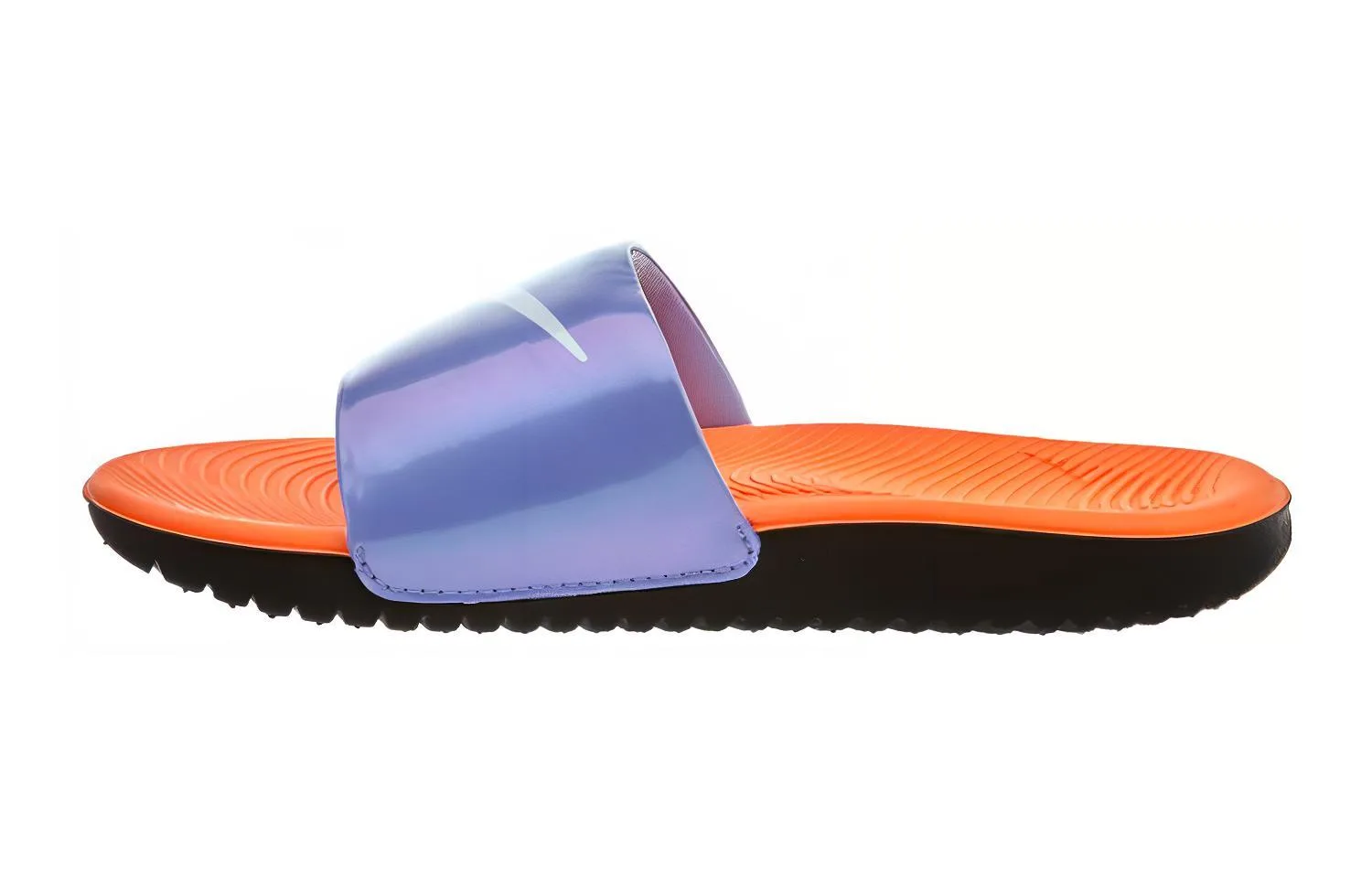 Nike Kawa Slip Resistant Abrasion Resistant детские тапочки Purple Orange Kids' — фото 3