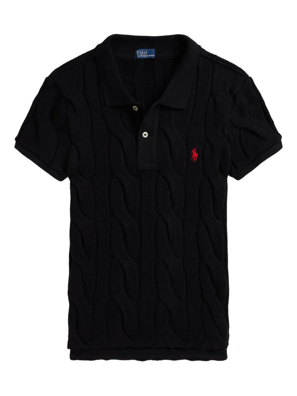 

Рубашка поло фактурной вязки POLO RALPH LAUREN, черный