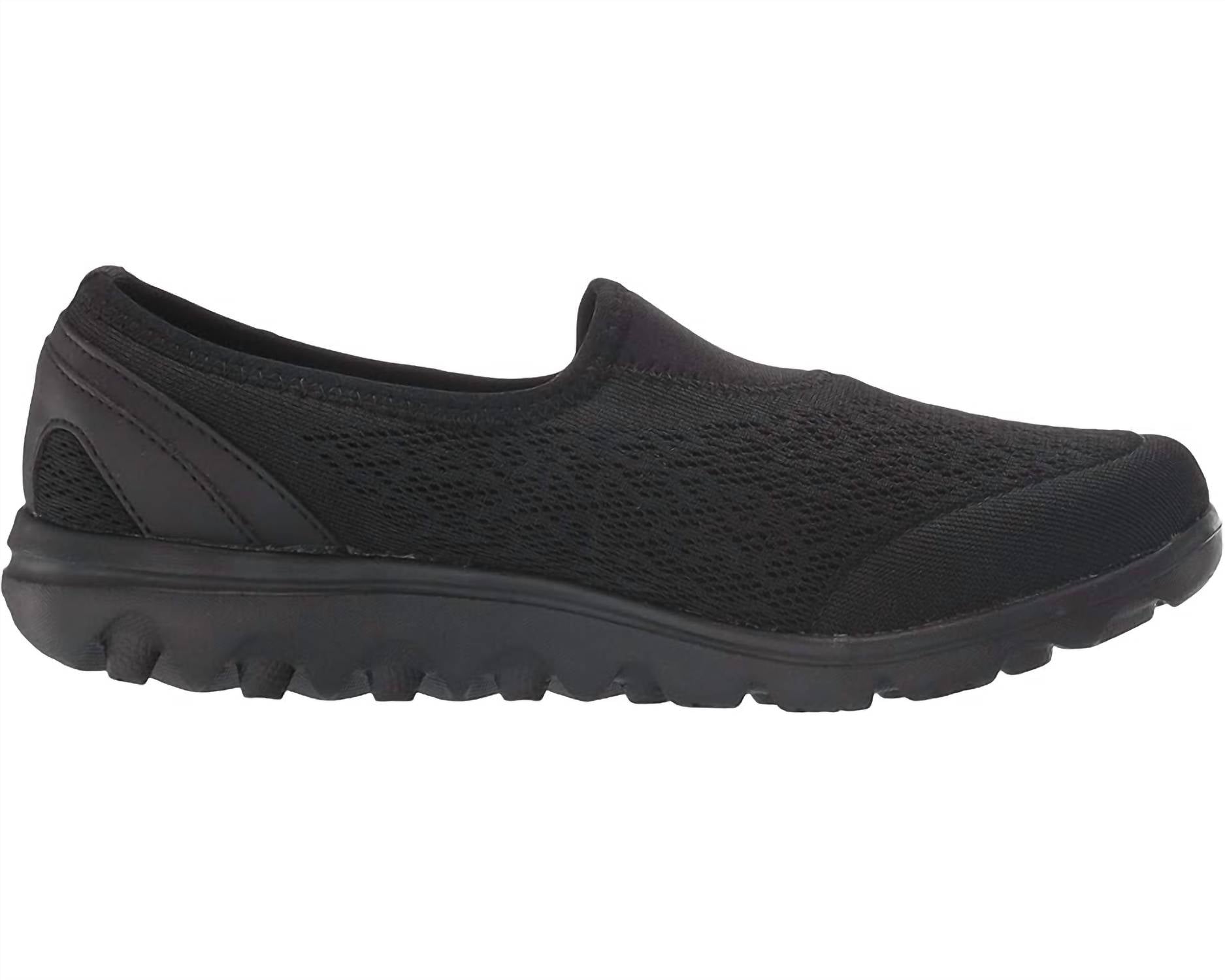 Женские балетки Travelactiv Slip-Ons черного цвета Propet — фото 2