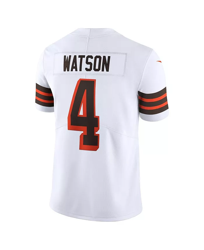 Мужская футболка Cleveland Browns 2021 Alternate Vapor Limited цвета белого, модель Deshaun Watson Nike — фото 2