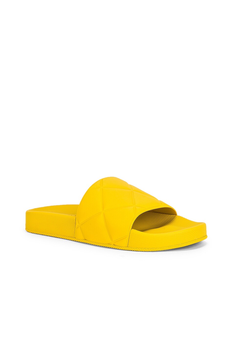 

Плоские шлепанцы Slider Bottega Veneta, цвет Buttercup
