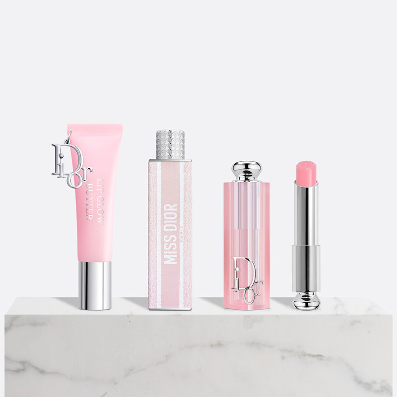 Блеск для губ Dior Addict Lip Glow Butter #001 Pink + твердые духи Dior Miss Dior Mini Miss Solid Perfume, 3,2 г + бальзам для губ Dior Addict Lip Glow #101 — фото 3