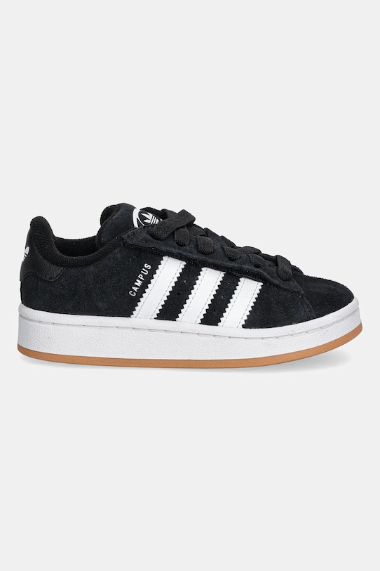 Детские замшевые кроссовки Campus 00s Adidas Originals, черный — фото 2