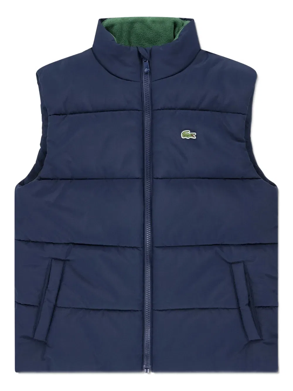 Утепленный жилет на молнии Lacoste Kids, синий