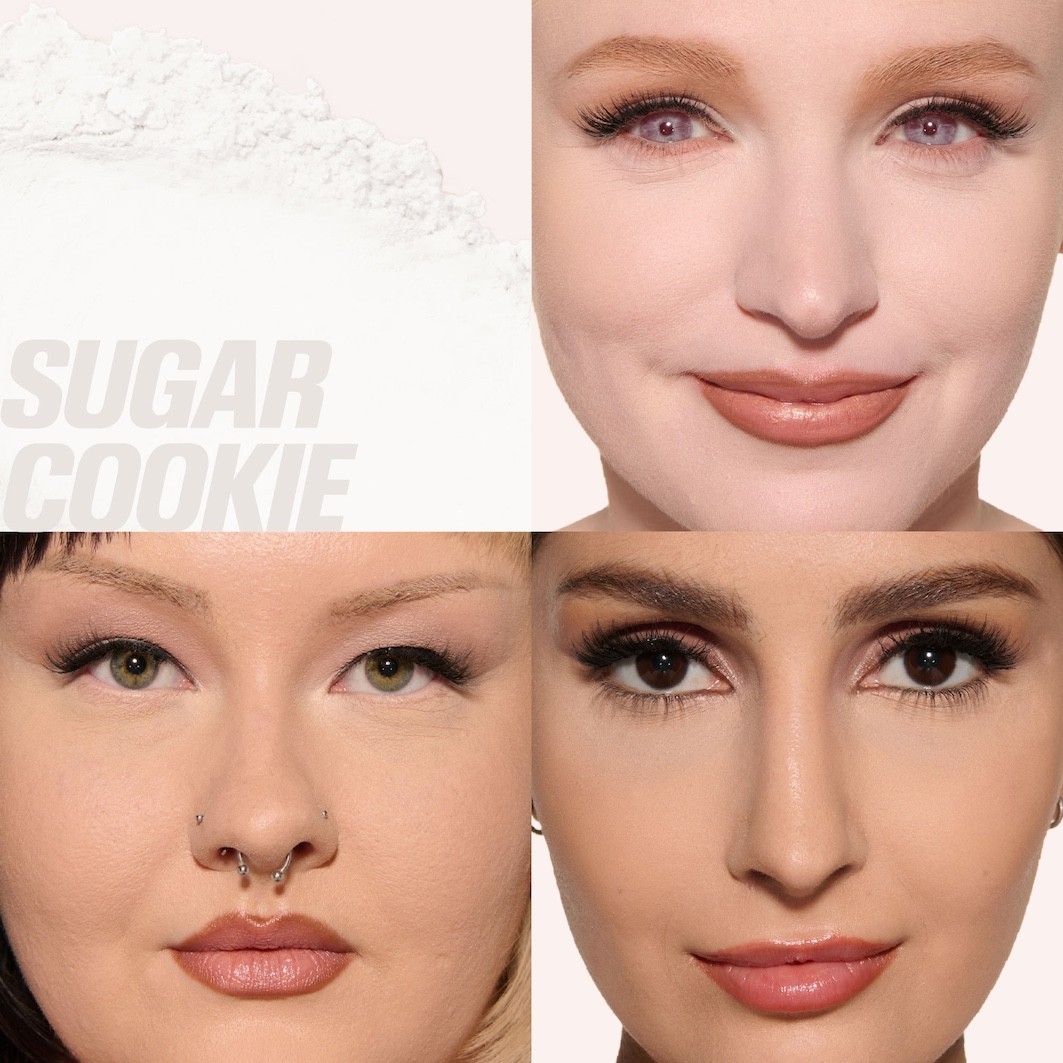 Пудра для лица easy bake loose baking & setting powder Huda Beauty, sugar cookie, вес 20 гр. — фото 4