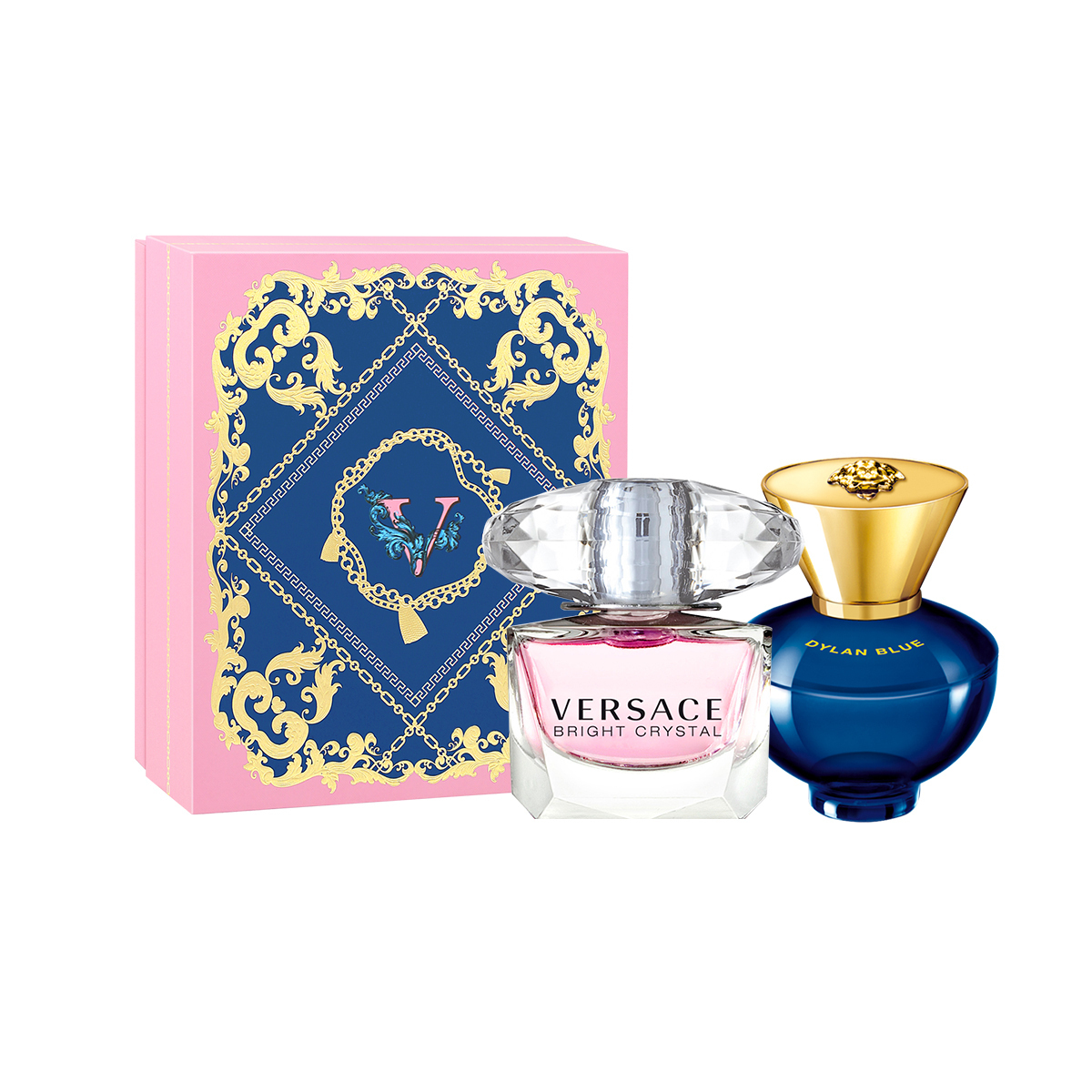 

Набор пробников женских духов sparkling crystal из двух флаконов eau de parfum и eau de toilette VERSACE