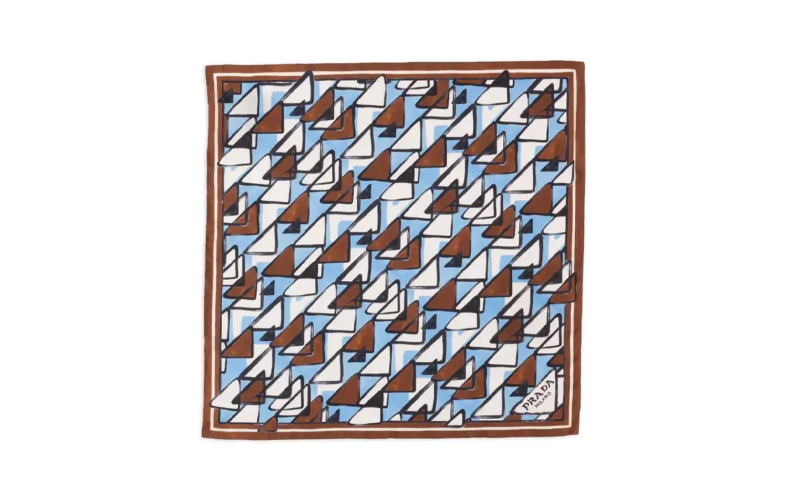 

PRADA Геометрический шарф, Multicolor
