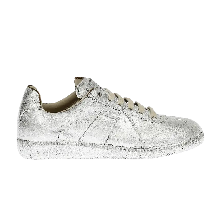 Кроссовки Maison Margiela Maison Margiela Wmns Replica Low 'Silver Paint', серебряный