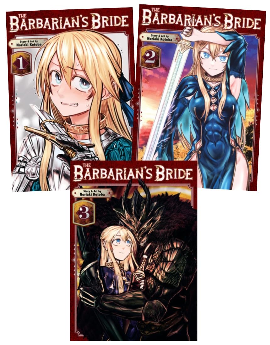 

The Barbarian's Bride Series 3-Book Collection Set (Vol.1 to Vol.3) by Noriaki Kotoba - A Captivating Manga of Fantasy, Romance, and Intrigue (Seven Seas)