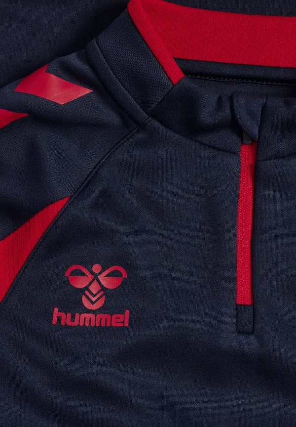 2.0 топ с длинными рукавами и молнией до середины груди Hummel, Marine True Red — фото 3