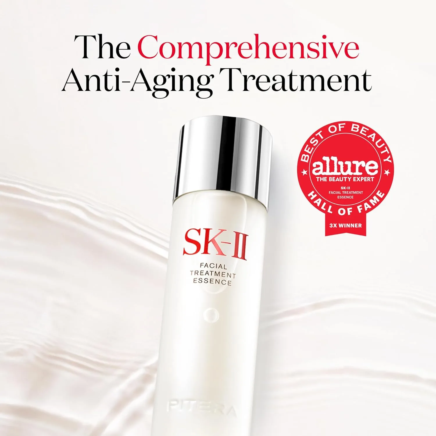 Эссенция SK-II — Для ухода за лицом - антивозрастная для уменьшения видимости мелких морщин, заметно, 331 мл — фото 2