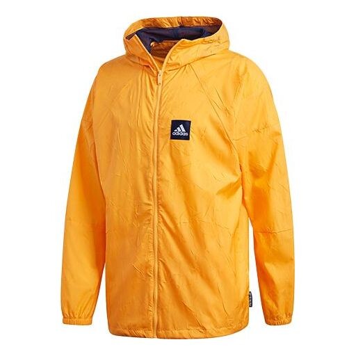 

Куртка adidas Zipper Casual Sports Hooded Jacket Yellow, желтый