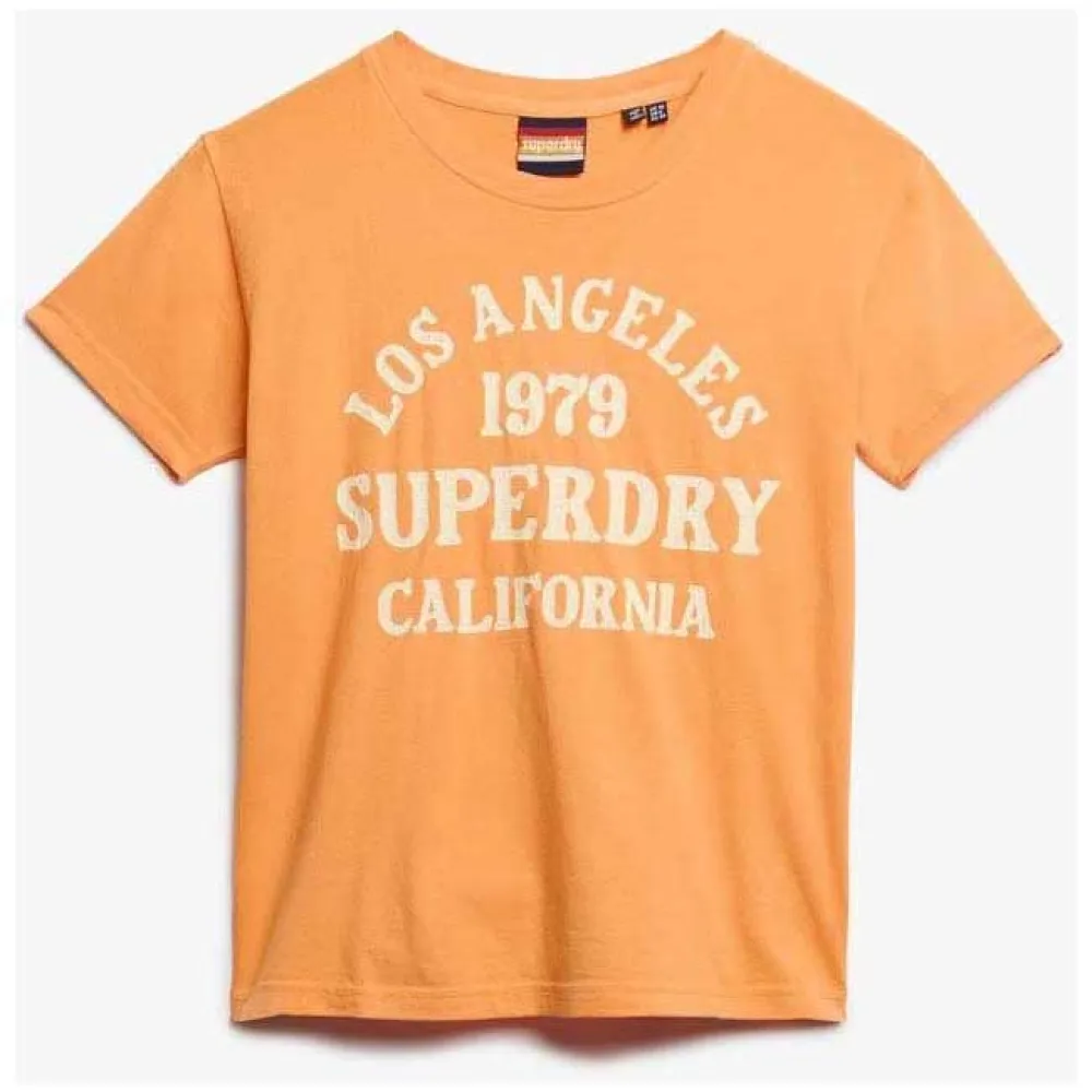 Футболка с коротким рукавом Superdry Surf Logo, оранжевый — фото 3