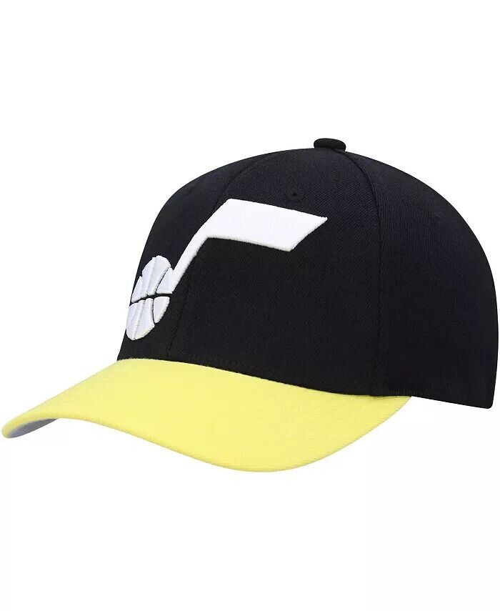 

Мужская черная, золотая кепка Utah Jazz MVP Team Two-Tone 2.0 Stretch-Snapback Mitchell & Ness