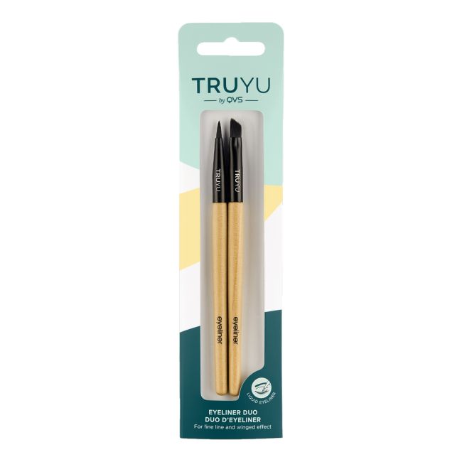 

Двойные кисти для подводки глаз (2 шт.) Truyu