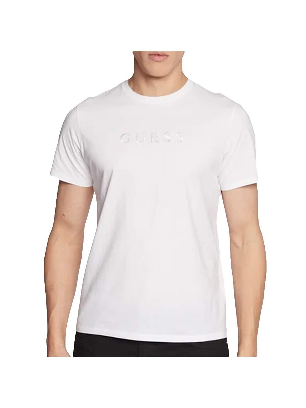

Футболка homme с оригинальным логотипом спереди Guess, белый
