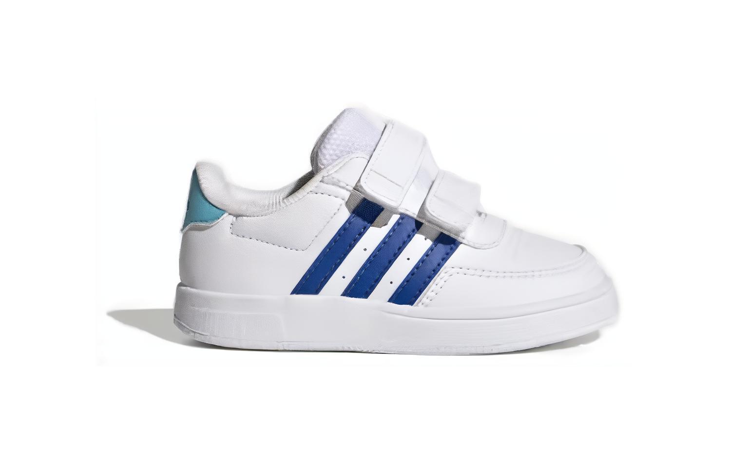 Focus Breathein Breaknet 2.0 противоскользящие износостойкие низкие детские ботинки Infant And Toddler Adidas, белый/синий — фото 3