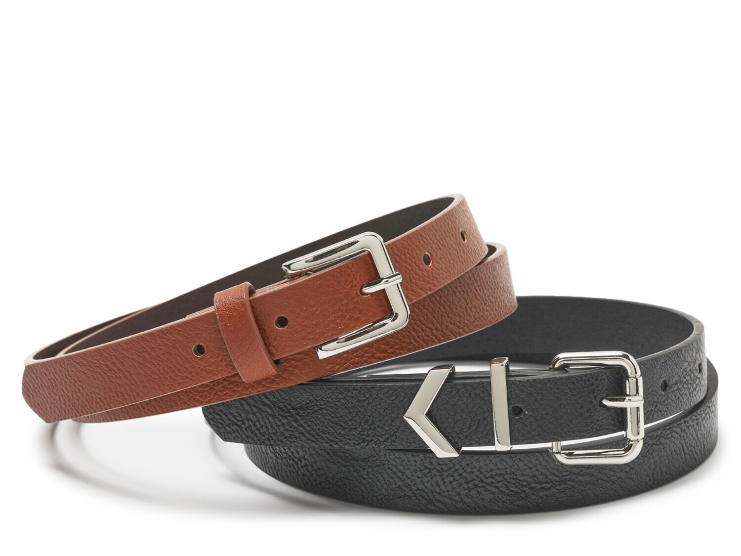 

Комплект из двух ремней Vince Camuto Two-for-One, черный/коричневый