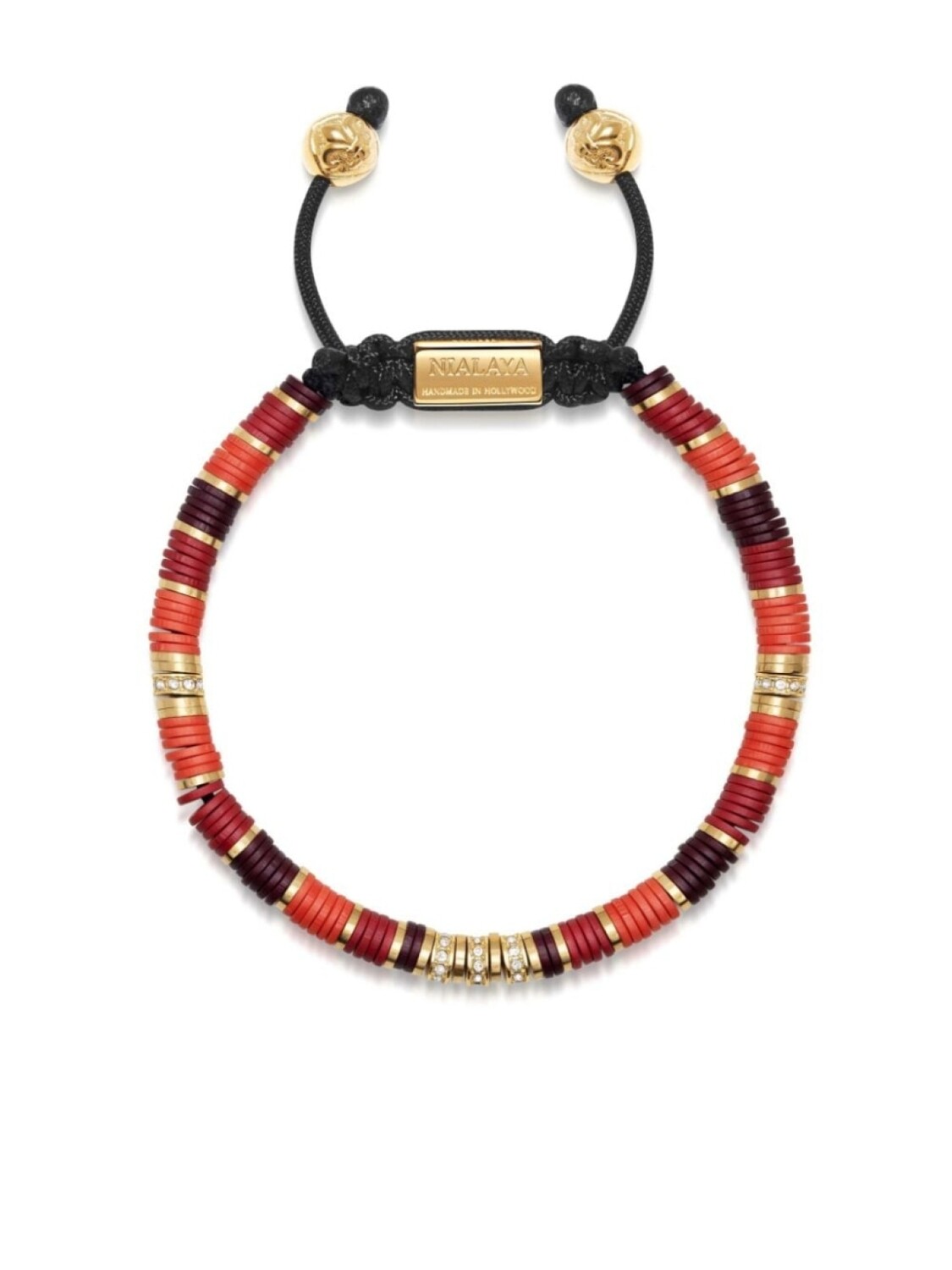 

Браслет с логотипом Nialaya Jewelry, черный