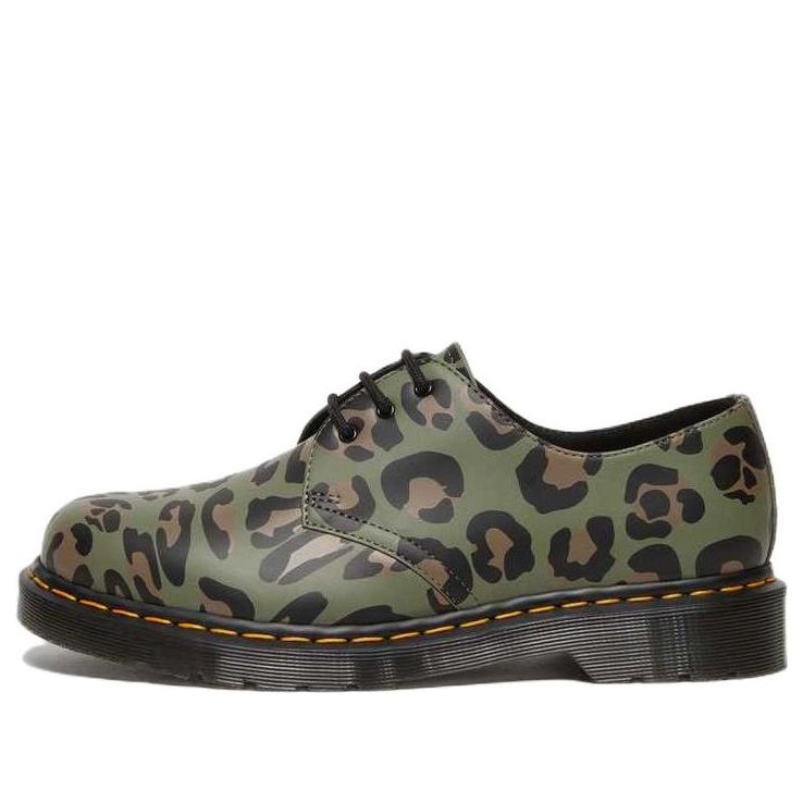 

Кроссовки Dr. Martens 1461 Distorted Leopard Print Oxford Shoes 'Khaki Green'