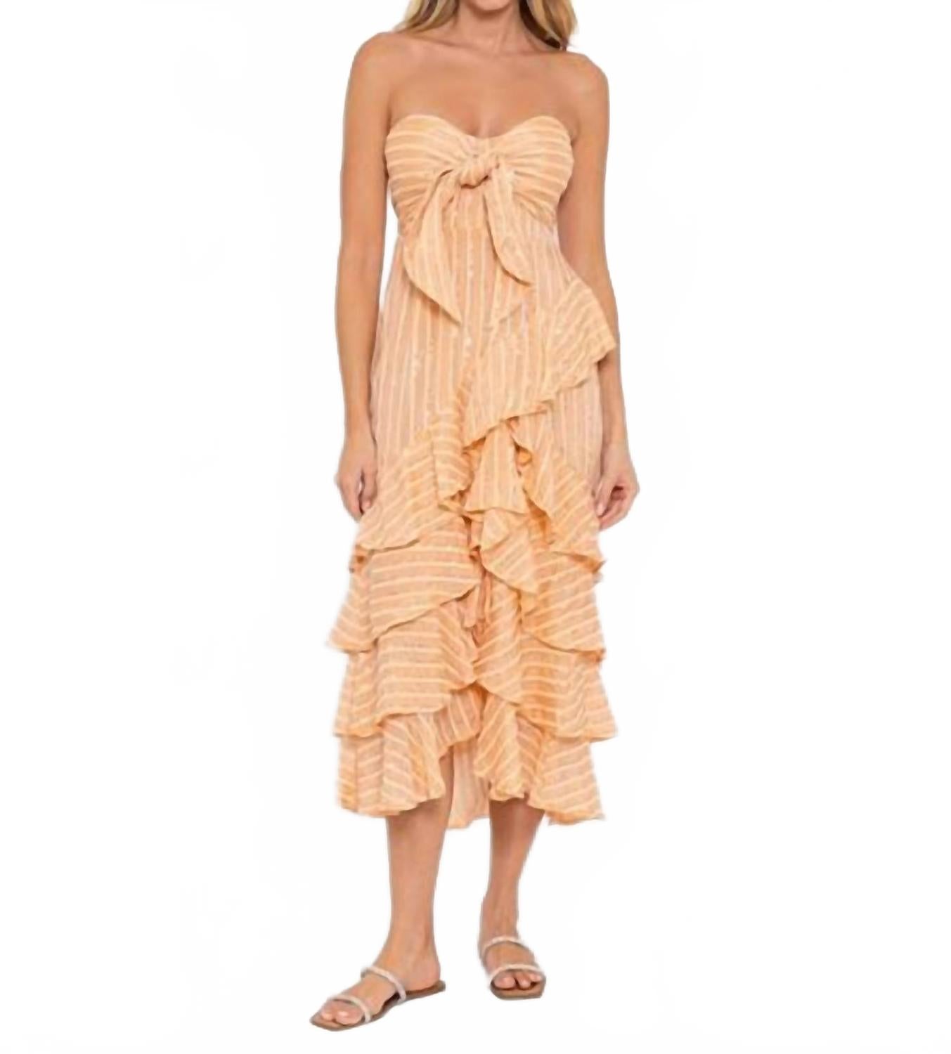 

Платье Ilanila с персиковыми пайетками SUNDRESS