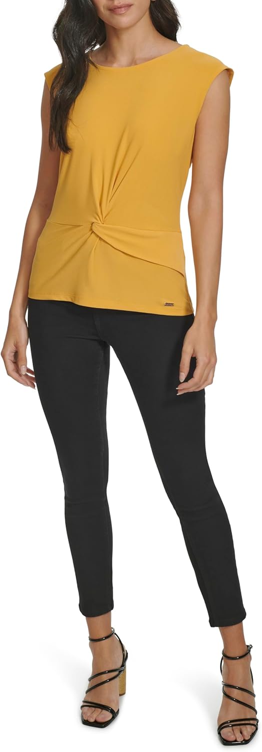 

Женская трикотажная блузка без рукавов Calvin Klein, Ochre