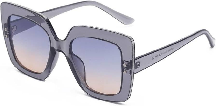 

Модные квадратные солнцезащитные очки для женщин, стильные солнцезащитные очки «кошачий глаз», винтажные женские очки в крупной оправе, очки с леопардовым принтом MTZJH, One Color