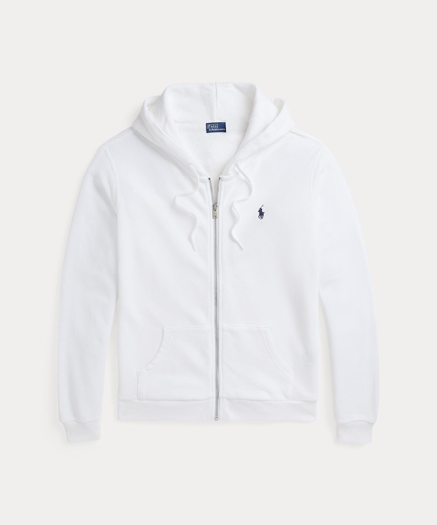 Толстовка на молнии из хлопкового флиса Polo Ralph Lauren, 100 White