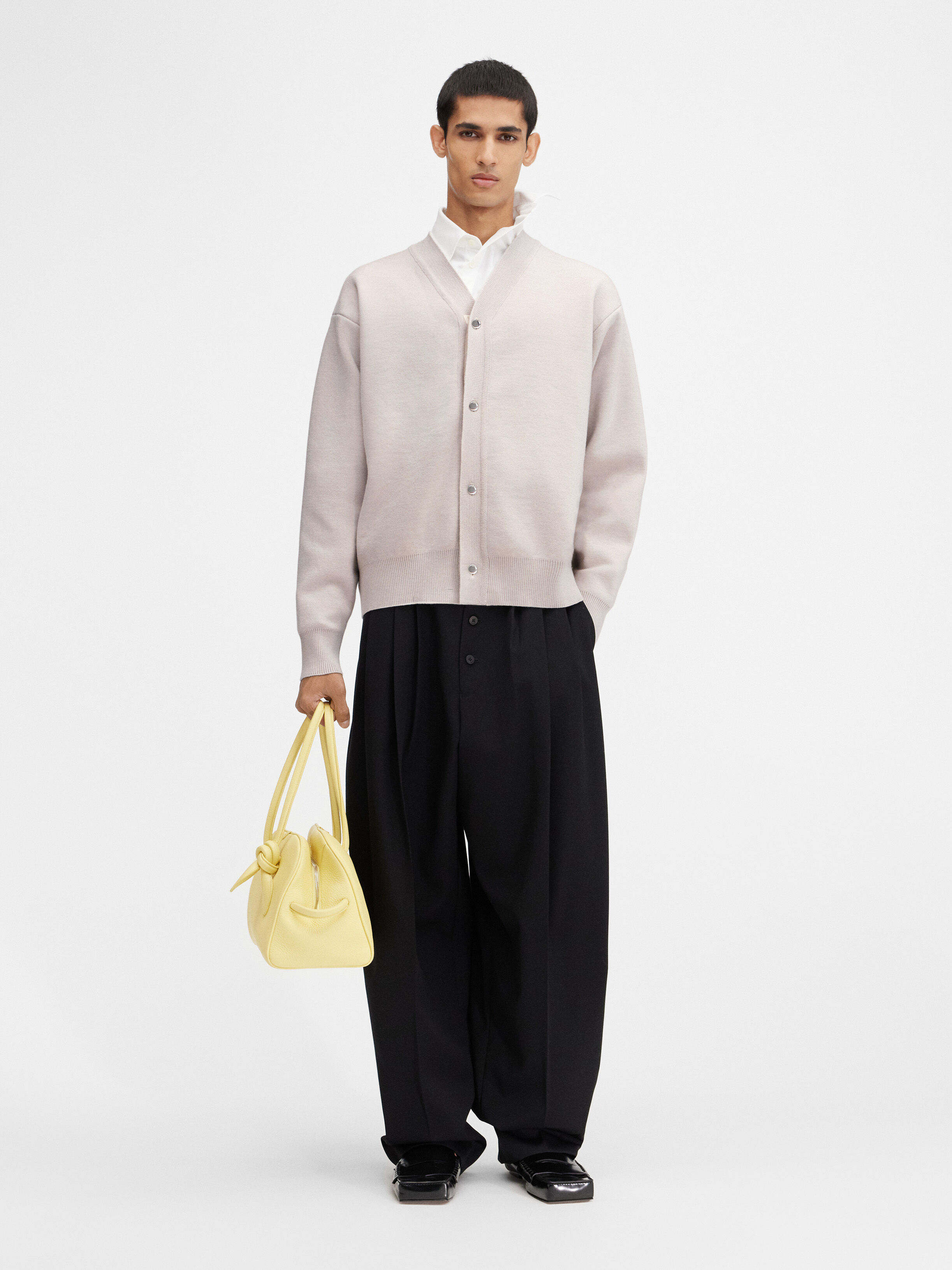 

Кардиган на пуговицах JACQUEMUS The buttoned cardigan, светло-бежевый